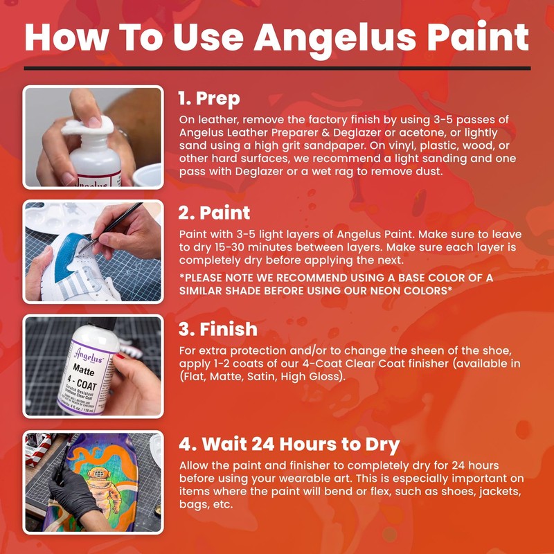 Angelus Acrylic Leather Paint, 1 Fl Oz (Pack of 1),