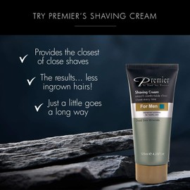 Premier Dead Sea Men's Skincare Gift Set, 3-Pack: Nourishing Cream, Shaving Cream, Facial Cleanser for Men, Sensitive Skin, Anti-Wrinkle, Daily Use