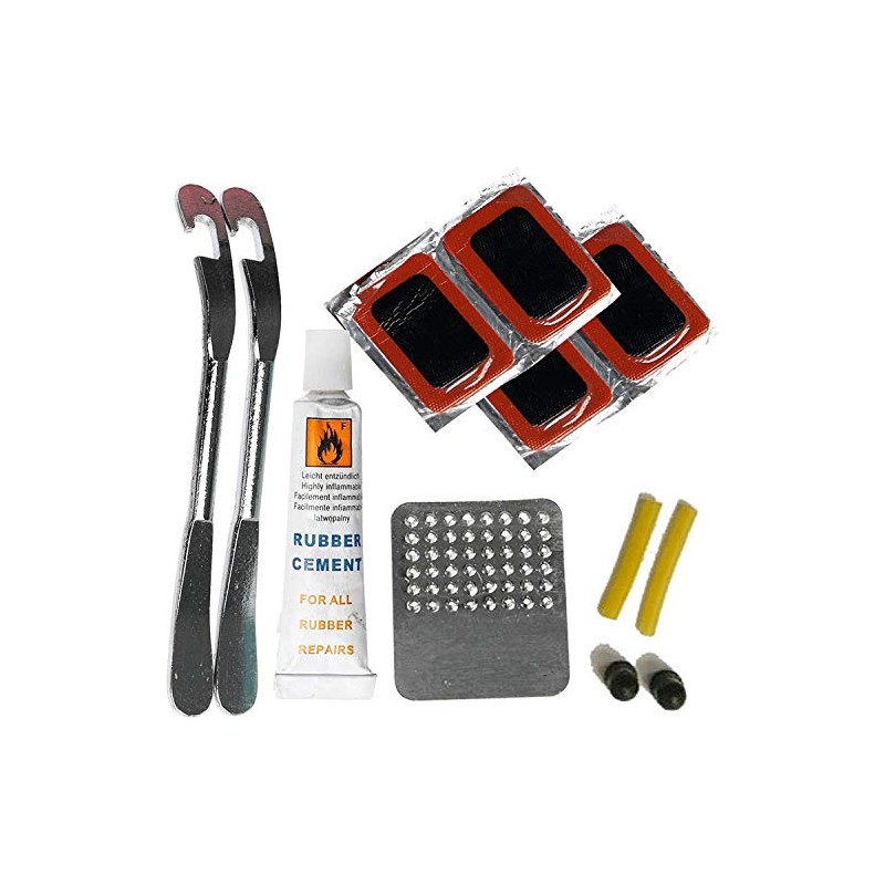 DEKTON DT95710 Puncture Repair Kit, Black/Red