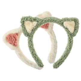 Beavorty Fashion Cat Ear Headband Skincare Hairband for Women Makeup Spa Accessory