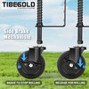 TIBEGOLD 4" Spring Loaded Gate Caster with Side Brake, Heavy