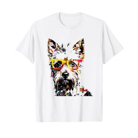 Yorkshire Terrier Glasses Pop Art T-Shirt