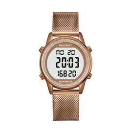 Hearkent Women Pedometer Watch for Walking, Step Counter for Women, Sport Watch with Calories Counter, Large Number Display Wrist Watch, 30M Waterproof Step Tracker Watch