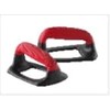 Kipika Push Up Bars, Push up Stands with Thickened Soft Plastic Handle, Stable and Non-Slip Base, Push up Handles Perfect for Floor Strength Training, Calisthenics Black Red