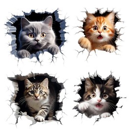 BIUTEFOR Car Sticker, Cat Sticker, Car Decal, Car Decal, Interesting, Car Sticker, Waterproof, Sunscreen, Fashionable Car Supplies, Multi-Scenario Application