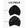 LilySilk 100% Mulberry Silk Sleep Cap for Curly Hair 19