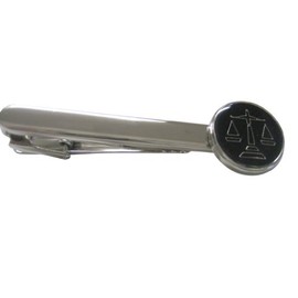 Kiola Designs Black Scale of Justice Tie Clip