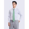 HISDERN Men's Tie Formal Stripes Tie with Pocket Square Set