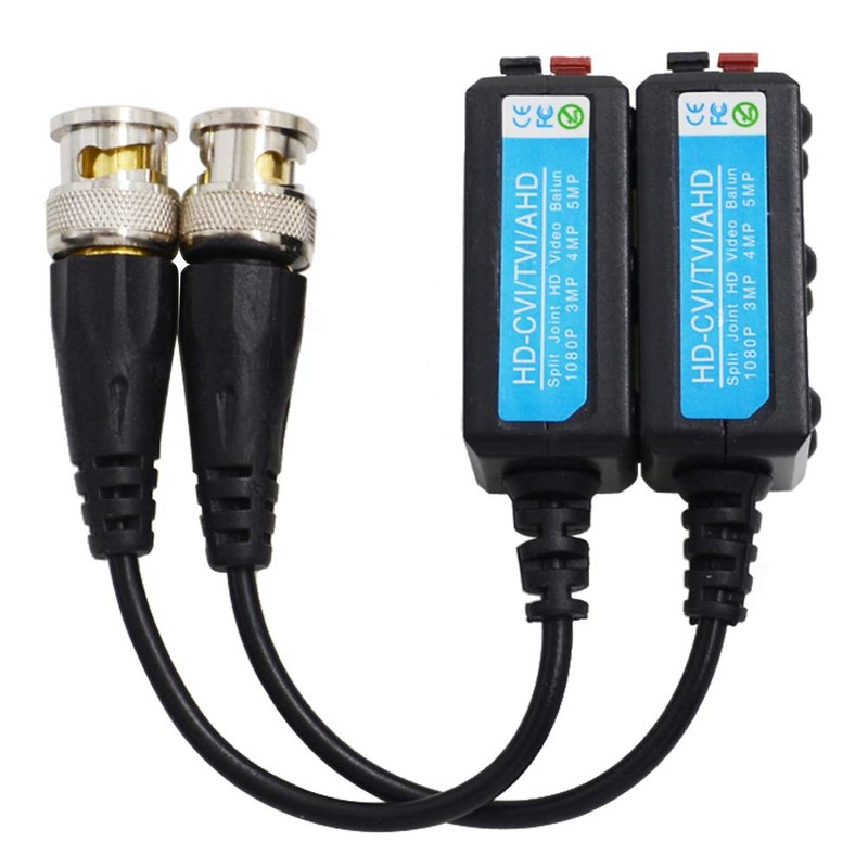 BNKENX 4 Pairs 1080P HD-AHD/TVI/CVI Passive HD Video Balun Transmitter