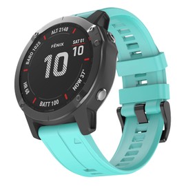 MYSNBKN Compatible with Garmin Fenix 5X Watch Band, 26mm Easy Install Silicone Strap for Garmin Fenix 5X Plus/Fenix 6X/Fenix 6X Pro/Fenix 3/Fenix 3 HR/Descent MK1/D2 Delta PX/D2 Charlie Smartwatch