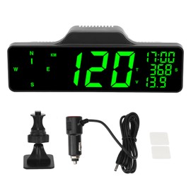 8in Car HUD Display Multifunction GPS Speedometer Fatigue Driving Alarm Universal for Vehicle