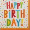 Creative Converting Happy Birthday Fun Luncheon Napkins with printed colorful