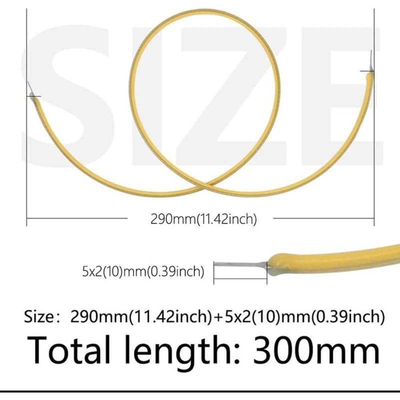 DPWOUM DC3V 300mm Flexible Filament LED Filament,Warm Light,2200K,Edison Bulb LED