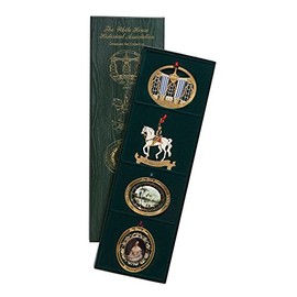 1990 to 1993 White House Christmas Ornaments, Sold as a Set of Four
