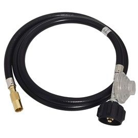 6 FT Propane Adapter Hose Regulator Kit for Blackstone 17in and 22in Tabletop Griddle to 20 lb Tank, Griddle Adapter Hose Replacement Parts with QCC1, Compatible with Blackstone 5471 Propane Hose