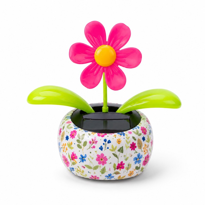 Solar Dancing Flower for Car & Desk Décor – Battery-Free