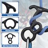 AOKWIT 50KN Rescue Figure, 8 Descender Large Bent-Ear Belaying and