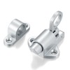 Wocoe 3 Packs Silvery Spring-Loaded Latches - Aluminum Alloy Automatic