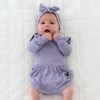 KYTE BABY Rayon Made From Bamboo Bow, (3-6 Months, Taro)