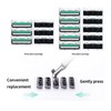 miechua Mens Razor Blade Refills2-Blade Razor Cartridges with Lubricating Strip