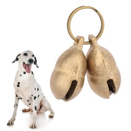 kcrygogo Copper Bell for Small Pet Collar 0.85 inch Bell for Dogs Collar Bell Tracker Noise Maker Anti-theft Bell(4pcs)