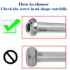 M8x35mm/1.38" Axles Screws for 2-3-4-Wheel Kid Scoote Replacement Micro Mini
