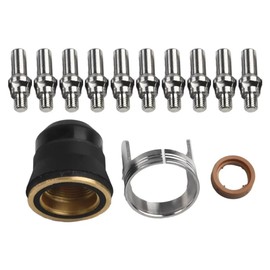 Aswalling 23pcs PT-60-40 PT40 Plasma Cutting Torch Tip 1.0mm 51313 Electrode 52582 Plasma Cutting Flashlight Plasma Cutting