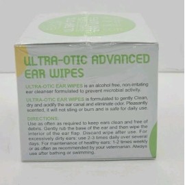 SUPSERSR Pet Ear Wipes 100PCS - Ultra-Gentle Ear Care for Dogs and Cats Super...