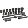 Stark USA 21-Pieces 3/4" Drive Deep Impact Socket Set Sliding