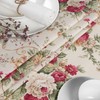 Fabric Tablecloth Washable Table Linen Tablecloth Cotton Polyester Roses 100