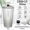 Tumbler with Straw, Spill Proof, Vacuum Insulated, Heat Insulated, Lid