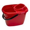 Abbey 12 litre plastic socket mop bucket Red WQ12RE10L