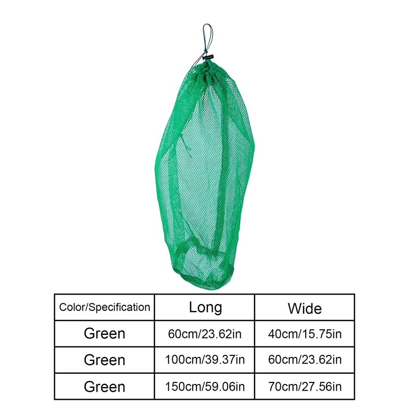 Fishing Net Bag - Drawstring Fishing Bait Mesh - Large