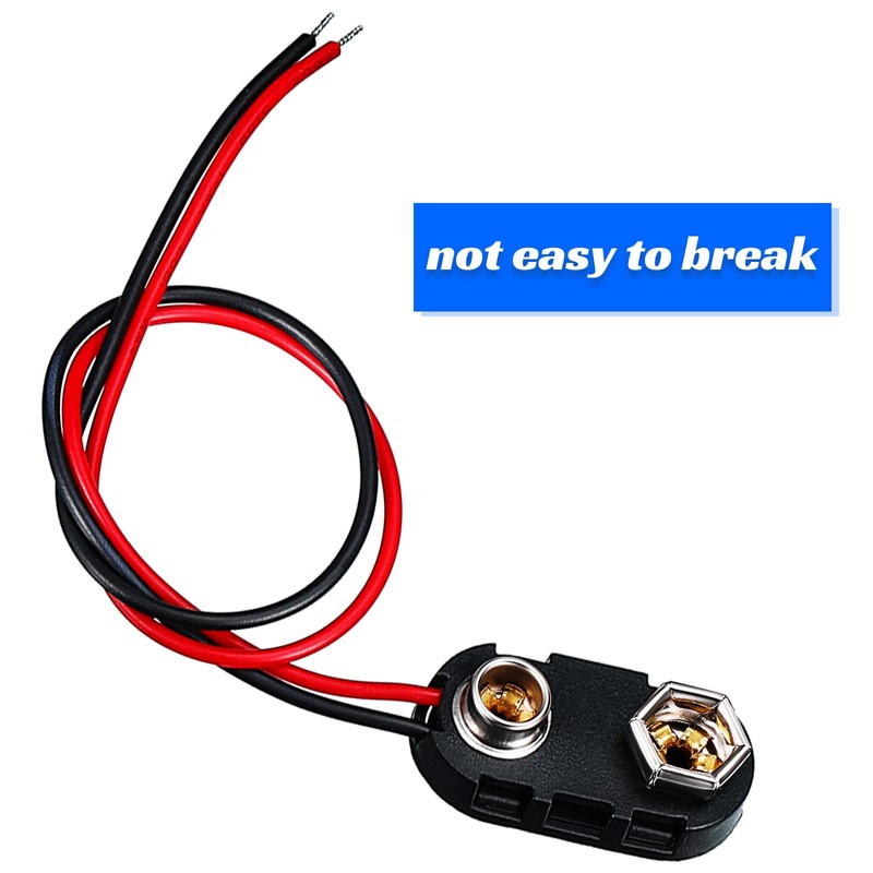 BBTO 9v Battery Connector 9v Battery Connector Clip Long Cable