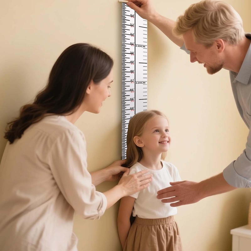 2Pack Height Indicator Tape Ruler, Growth Chart Wall, Children's Height