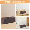 COHEALI Cosmetic Storage Box Wooden Makeup Brush Holder Organizer Desktop