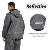 JAEZZIY Rain Suits for Men Women Waterproof Lightweight Hooded Breathable