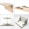 90-Degree Folding Door/Shelf Hinge, Hidden Bracket, Table Holder, Furniture Parts