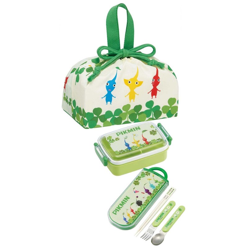 Skater KB7-A Children's Lunch Bag, Drawstring Bag, Pikmin, Made in