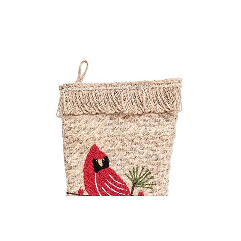 C&F Home Cardinals Stocking Stocking Tan