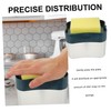 LALAFINA 1set Dish Soap Holder Sponge Box Kitchen Tabletop Sink