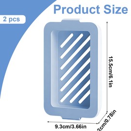 XPEX Soap Dish Soap Box Travel Soap Holder Shower Non-Slip for Bathroom and Shower Pack of 2
