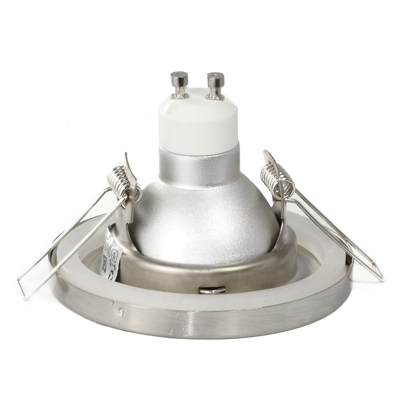 JungesLicht Set of 3 LED Recessed Spotlights IP65 Brushed Stainless