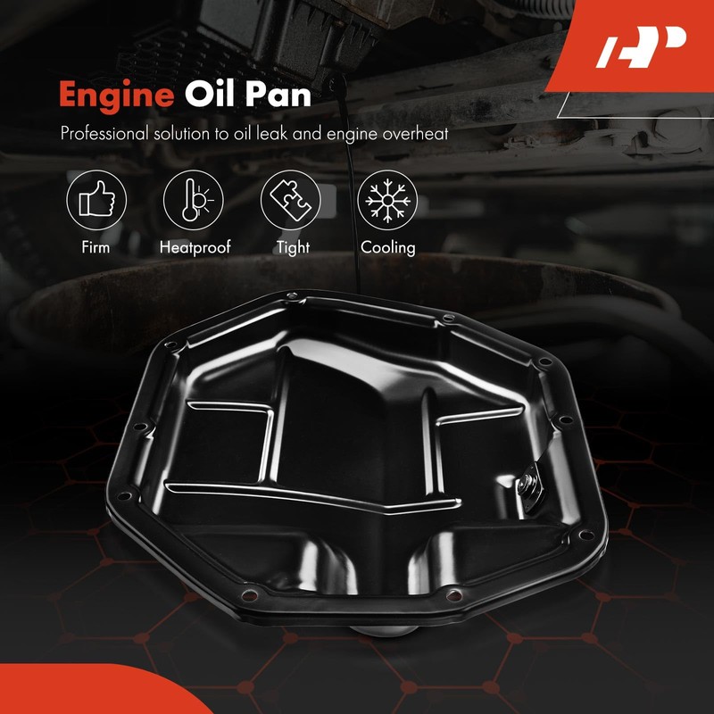 A-Premium Lower Engine Oil Pan Sump with Drain Plug Compatible