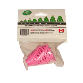 BirTee Golf Tees - PRO Speed Version with Enhanced Durability - Size #7 (1 3/4") Individual Size Pack - 2 Tees Per Pack. Indoor Golf Tees/Golf Simulator Tees/Winter Golf Tees (Pink)