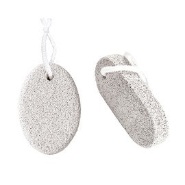 JCUGSBS Pumice Stone Set - Natural Lava Pumice Stones - Lava Stone Scrubber and Foot File - Exfoliates and Removes Hard Dead Skin - White Stone Set (2 Pack)