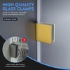 Shower Door Clamp, 1PC 1.75" W*0.7" H Stainless Steel Clamp