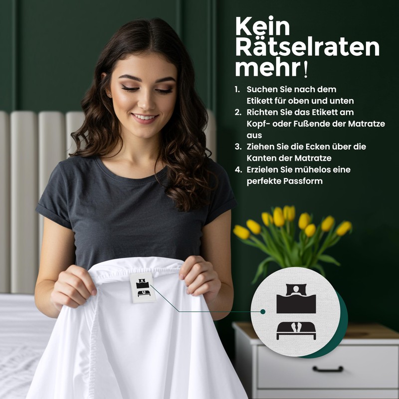 Utopia Bedding Fitted Sheet, Brushed Microfibre, up to 30 cm,