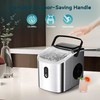 EUHOMY Ice Maker Countertop, Portable Ice Machine with Carry Handle,