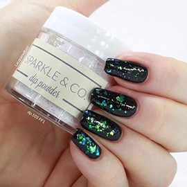 Sparkle & Co. Dip Powders – dp.103 FF1 to FF9 (Clear Dip with Flexie Flakies) (FF6)